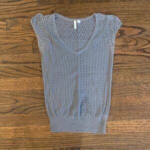 Frenchi Light Gray Knit Top